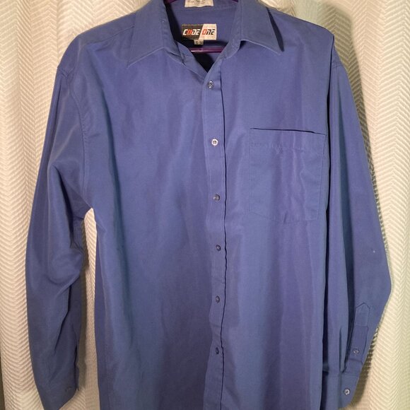 Beautiful Mens Blue Large Code One Dress Shirt – 15/34 - Picture 3 of 11